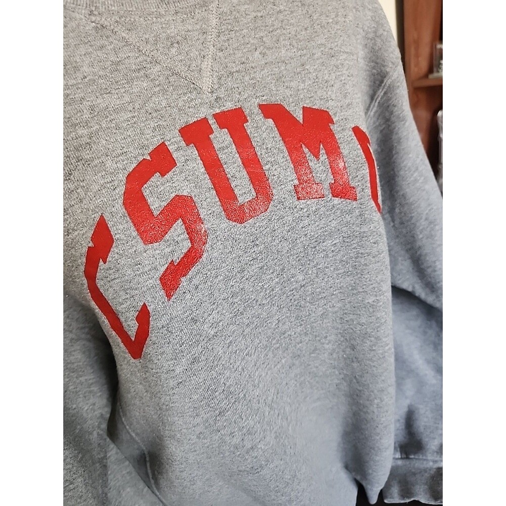 Vintage Russell Athletic CSUMC Sweatshirt Womens M Gray Pullover Crewneck 90s - Picture 2 of 7